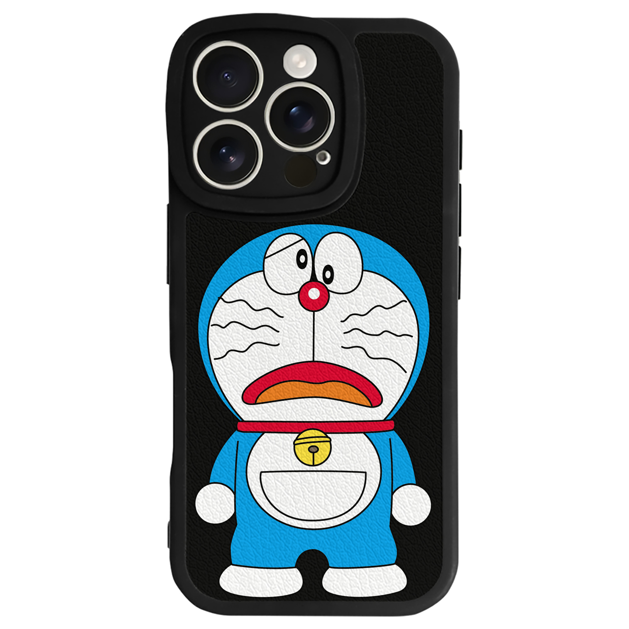 （画像用） ドラえもん Doraemon 【iPhone 16シリーズ対応】シリコンスマホケース（レザー調） 材質：シリコン